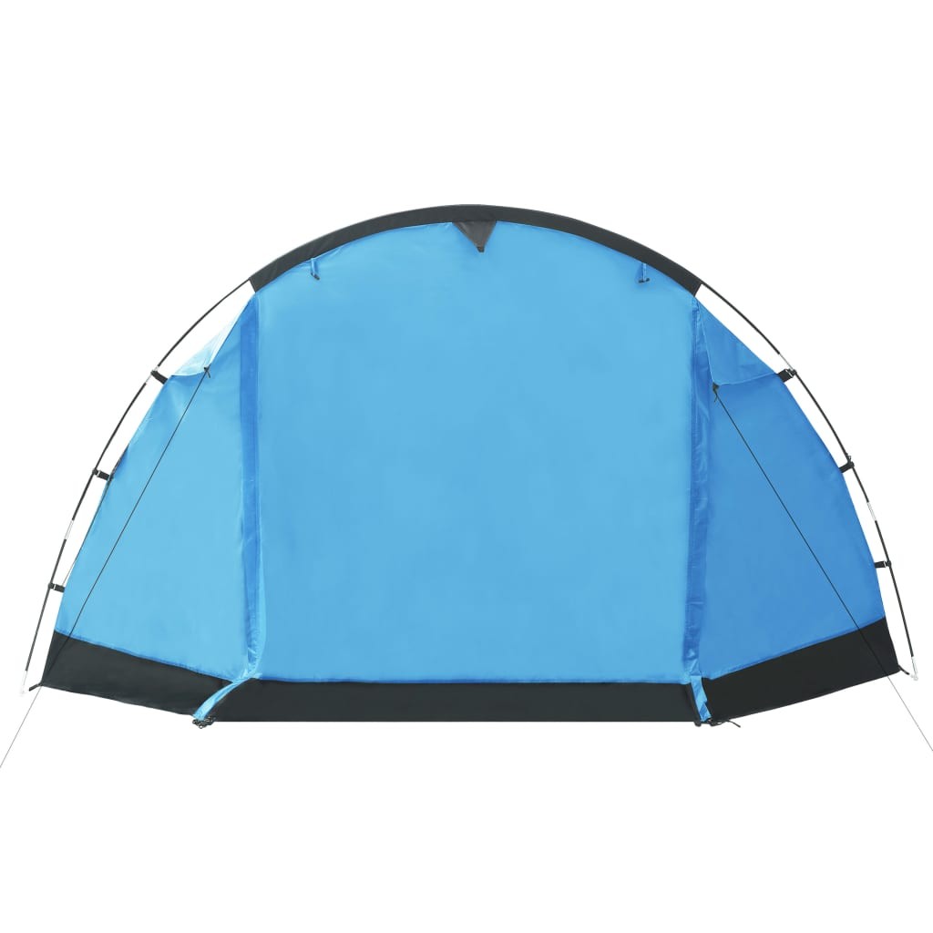 Tunnel Camping Tent 4 Person Blue